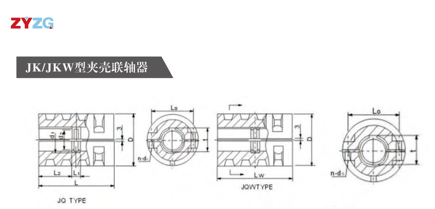 JK/JKW型夹壳联轴器